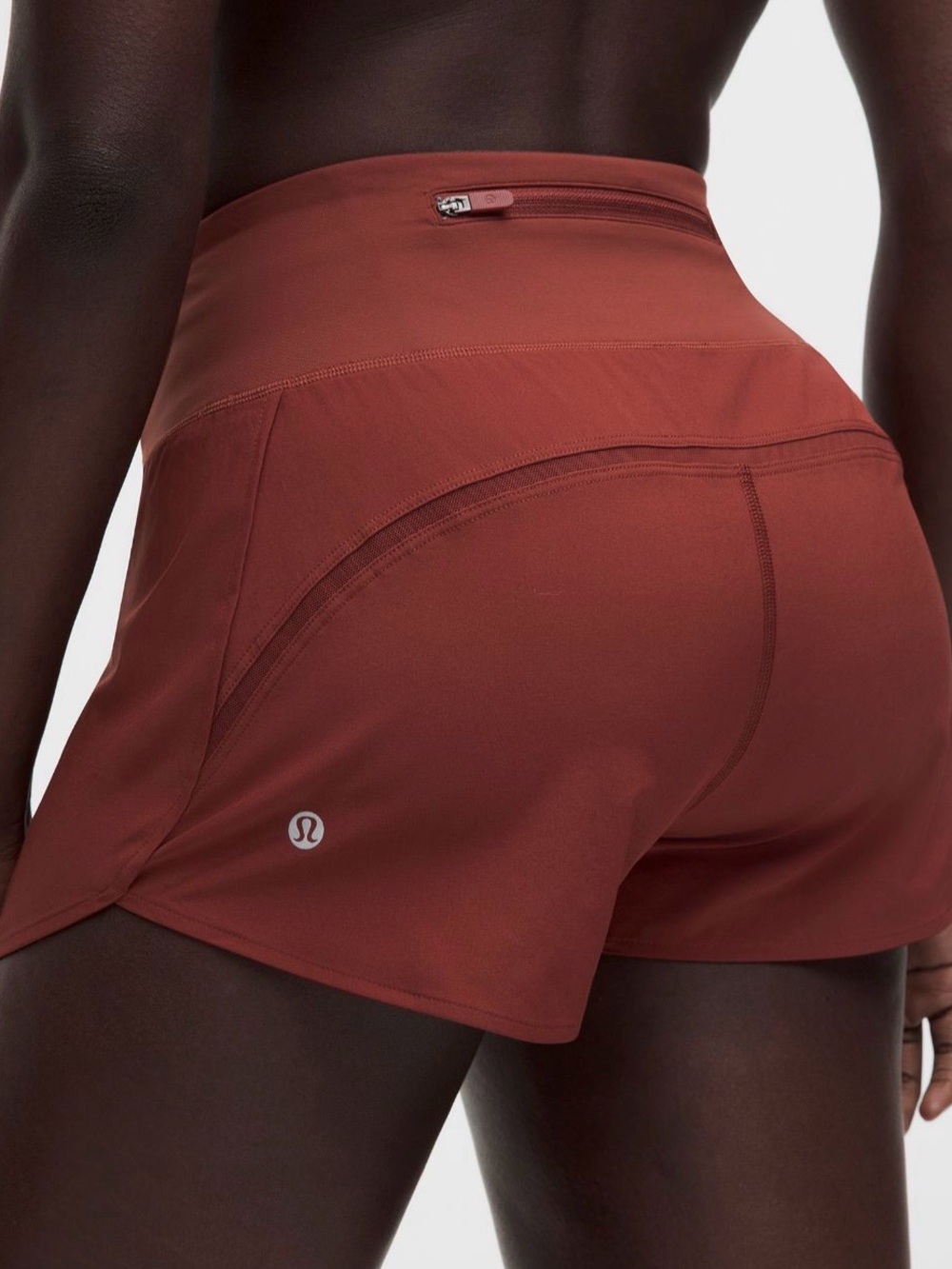 Lululemon Speed Up HR Short 2.5” Mesh Vent Cassis CACH Size L NWT